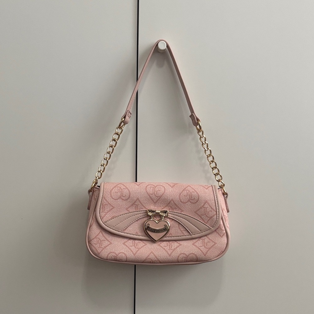 Juicy Couture Precious Moments Pink Monogram Shoulder Bag